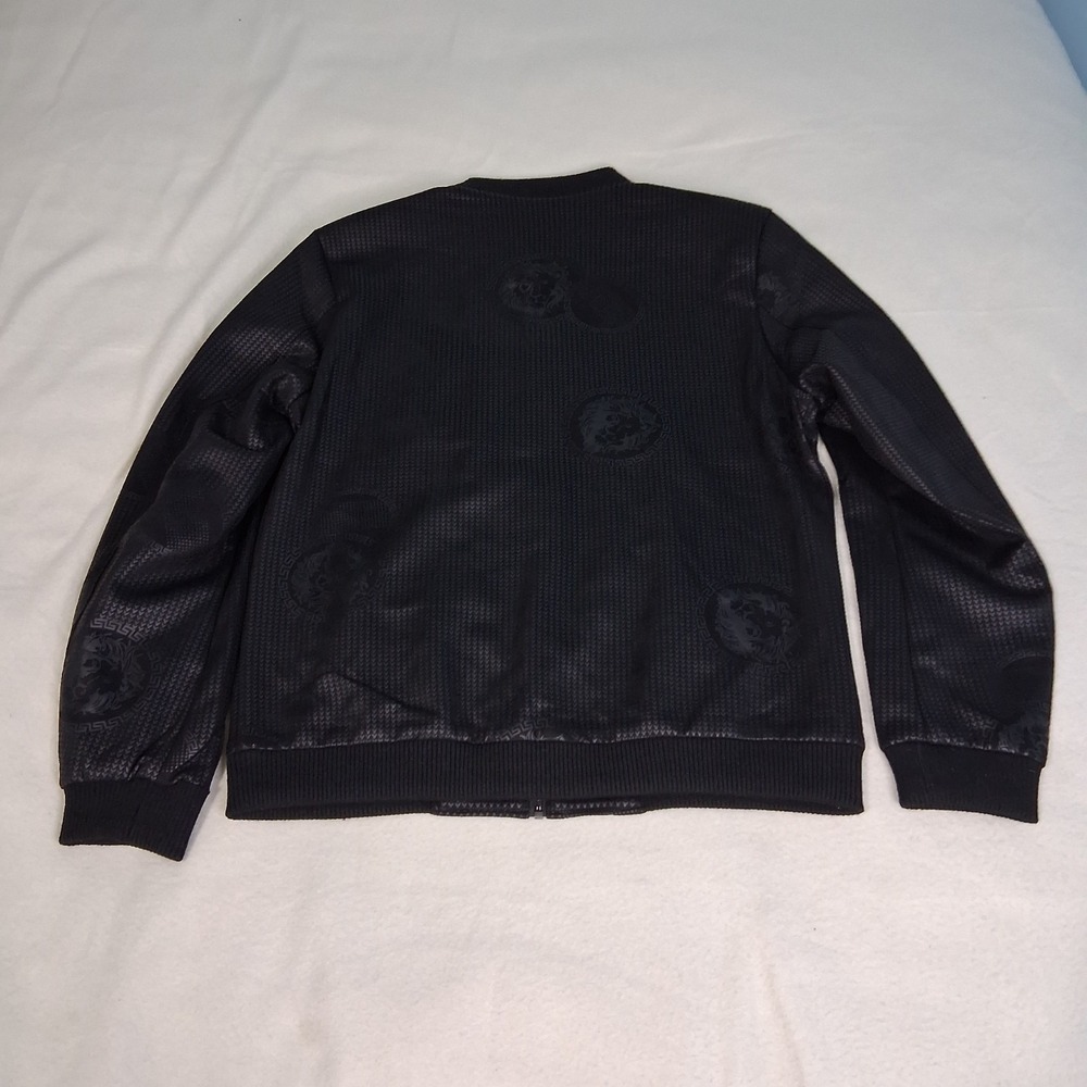 Mens VIP Collection Soft Monochrome Lion Print‎ Bomber Jacket  Medium Streetwear - Picture 16 of 16
